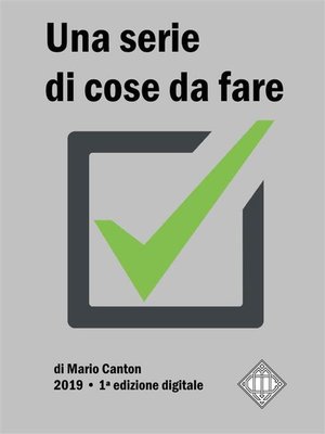 cover image of Una serie di cose da fare